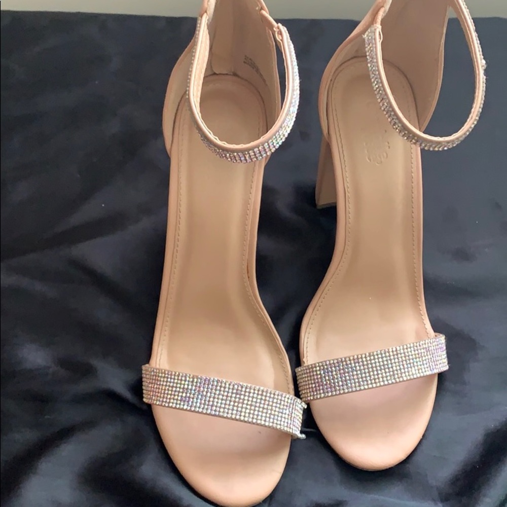 Beige and Sparkle Heels